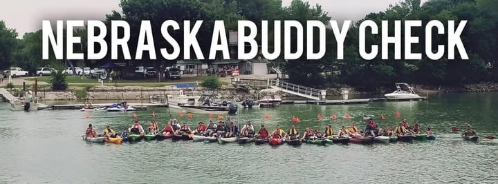 Veterans and first responders on the lake.