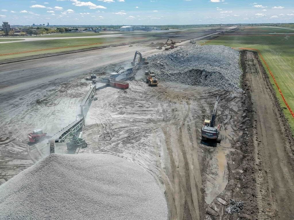 Reconstruction Of Runway