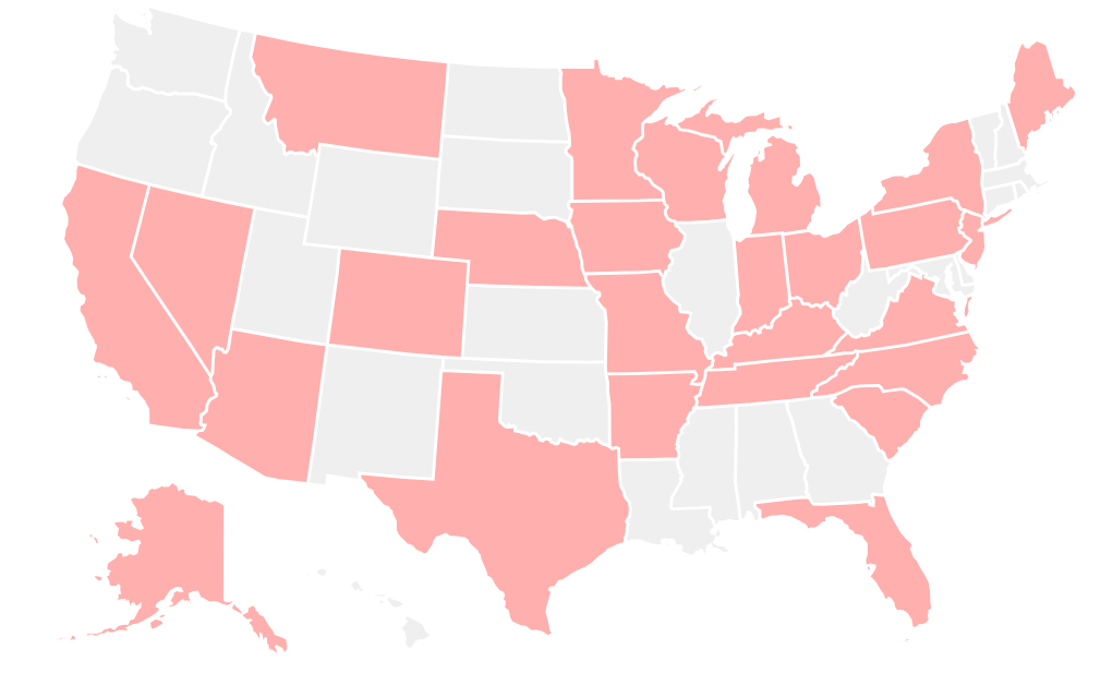 Republican seats in Districts in Play program