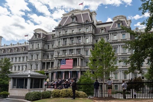 Judge Rules Paint Tests On Eisenhower Building Can Proceed, Advancing Trump’s Makeover Plans For Now