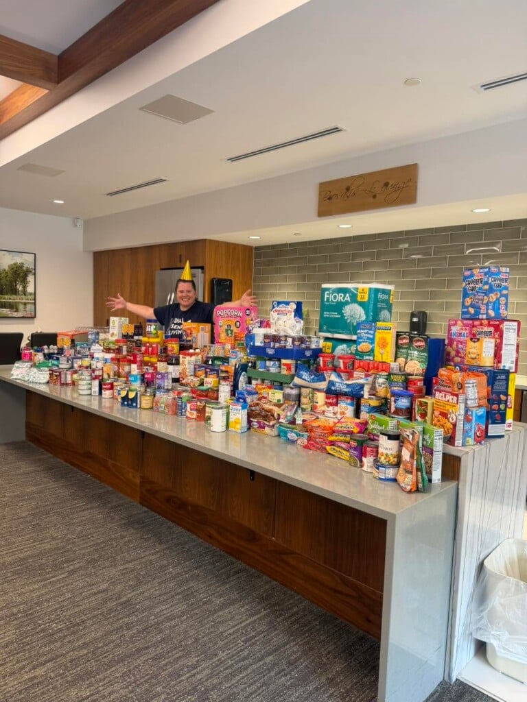 Sandra Robertson celebrates her birthday by giving back to those in need.
