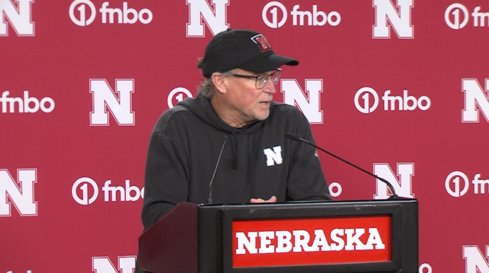 Dana Holgorsen speaks to media Sept. 22 ahead of Nebraska's game at Michigan State