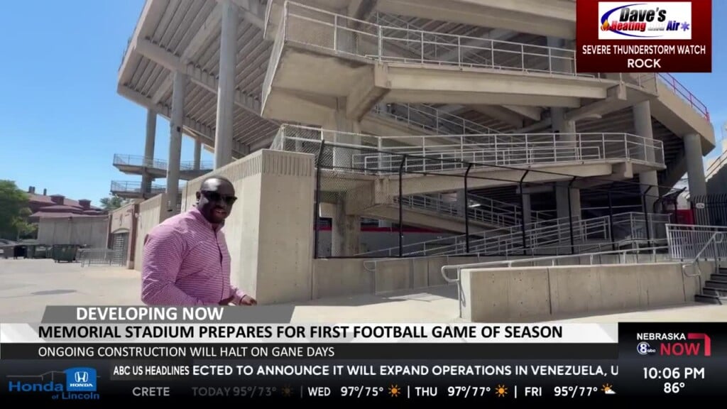 Memorial Stadium Prepares For First Husker Game Of The Season Amidst Ongoing Construction
