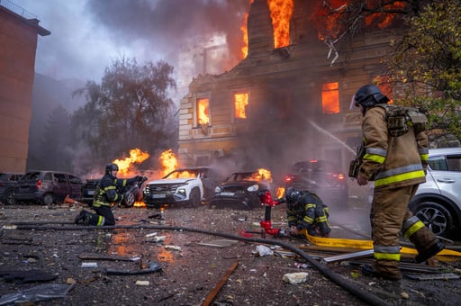 Russian Drones Hammer Apartments, Offices And A Cultural Landmark In Ukraine, Killing 7
