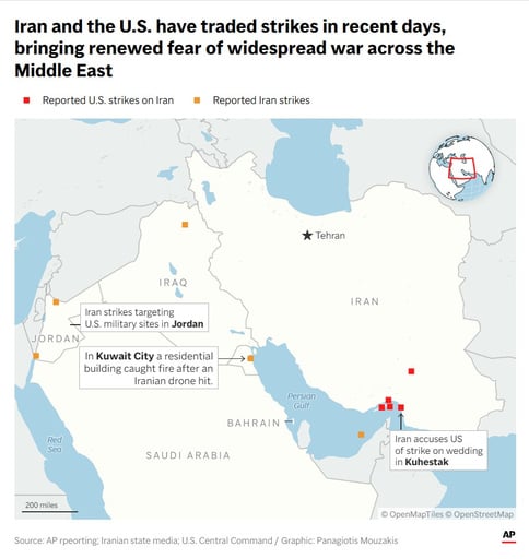 Iran Targets Us Allies In Gulf After Overnight Attacks, And Other Mideast News