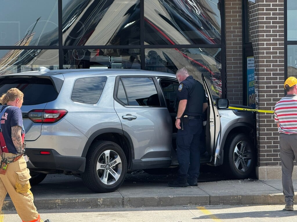 Car Crashed into building