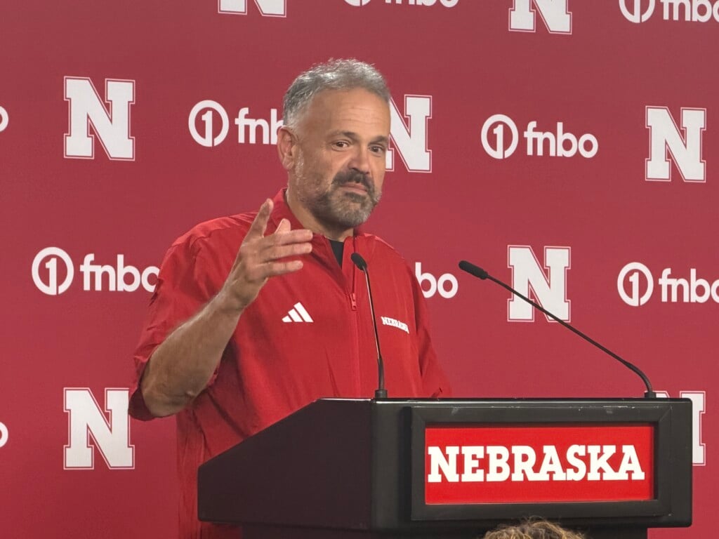 Nebraska head coach Matt Rhule meets with media prior to week four matchup against Michigan State.