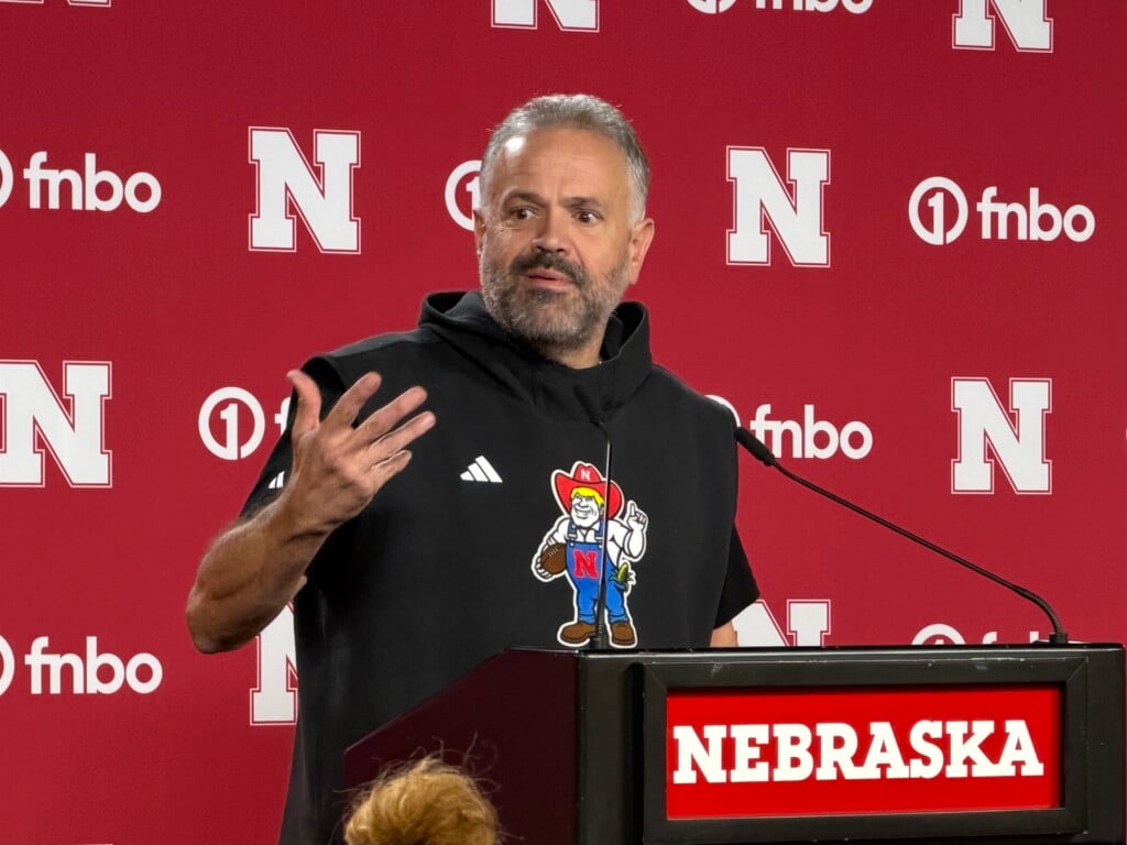 Nebraska head coach Matt Rhule speaks with the media ahead of the team's Week 9 matchup against Washington.