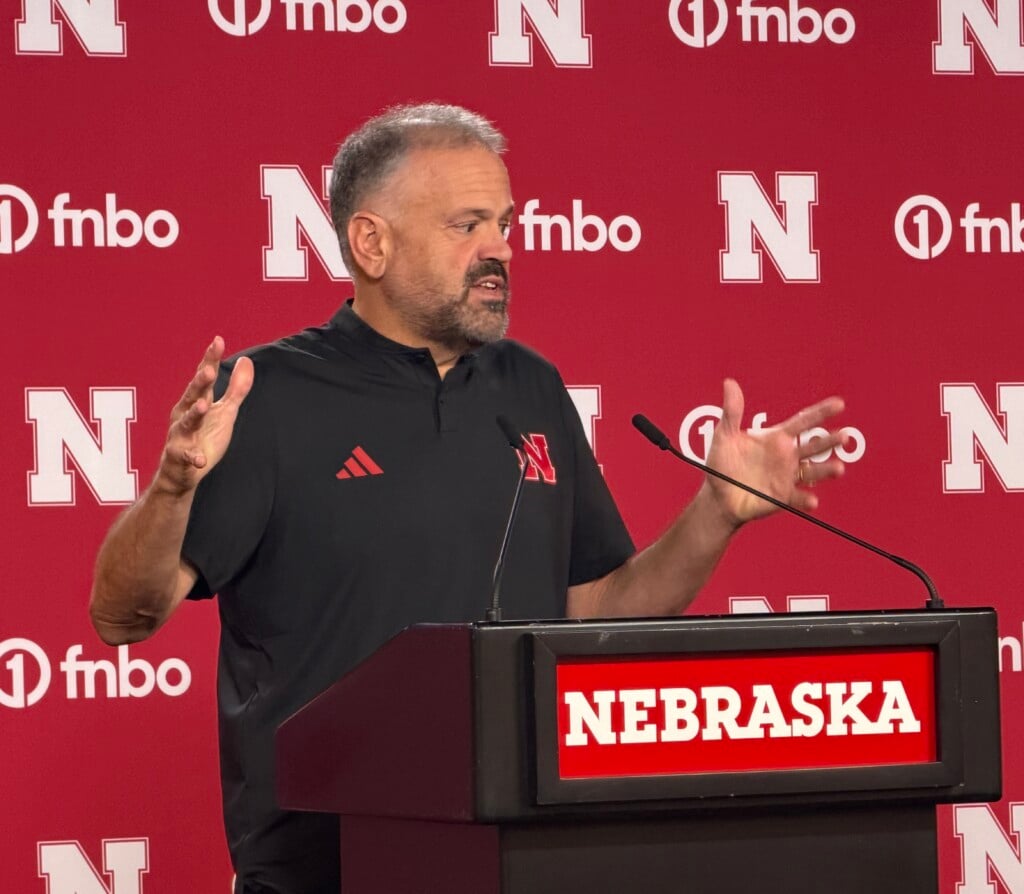 Nebraska head coach Matt Rhule speaks with the media following the teams' 17-14 loss.