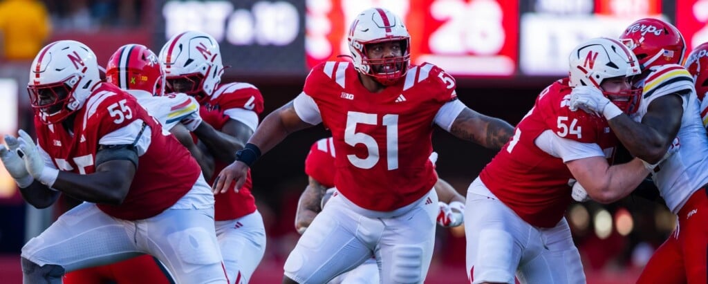 Husker football players