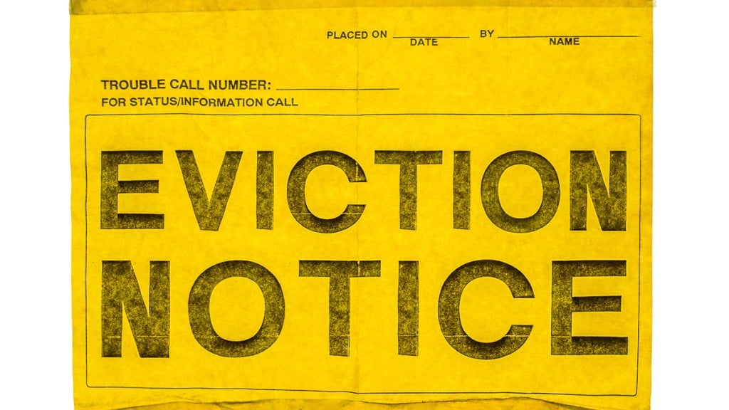 Isolated Eviction Notice