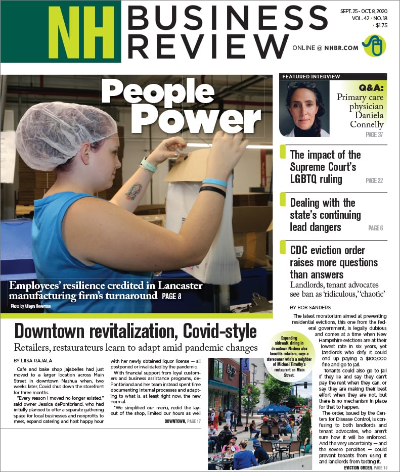 New Hampshire Business Review September 25, 2020 - NH Business Review