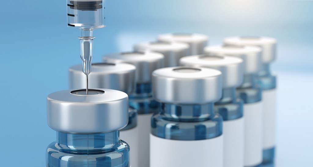 Rendering 3d Vaccine Medicine Bottle Flu Vaccine Anti Vaccination And Covid 19