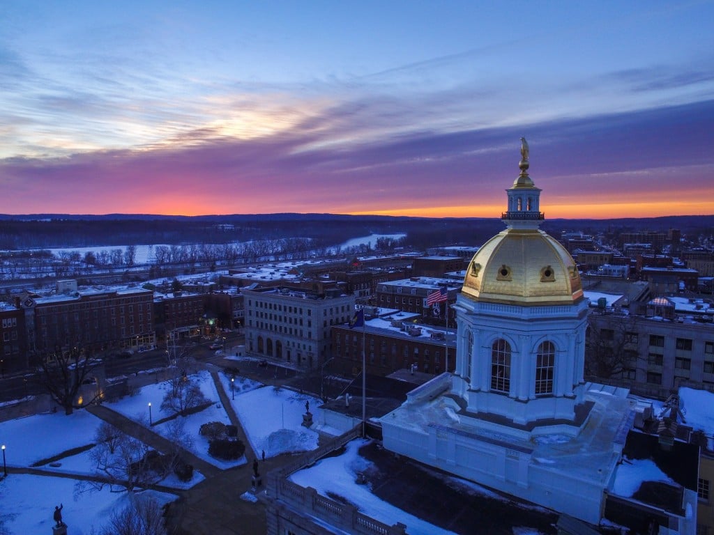 Sunrise Over The Nh State House