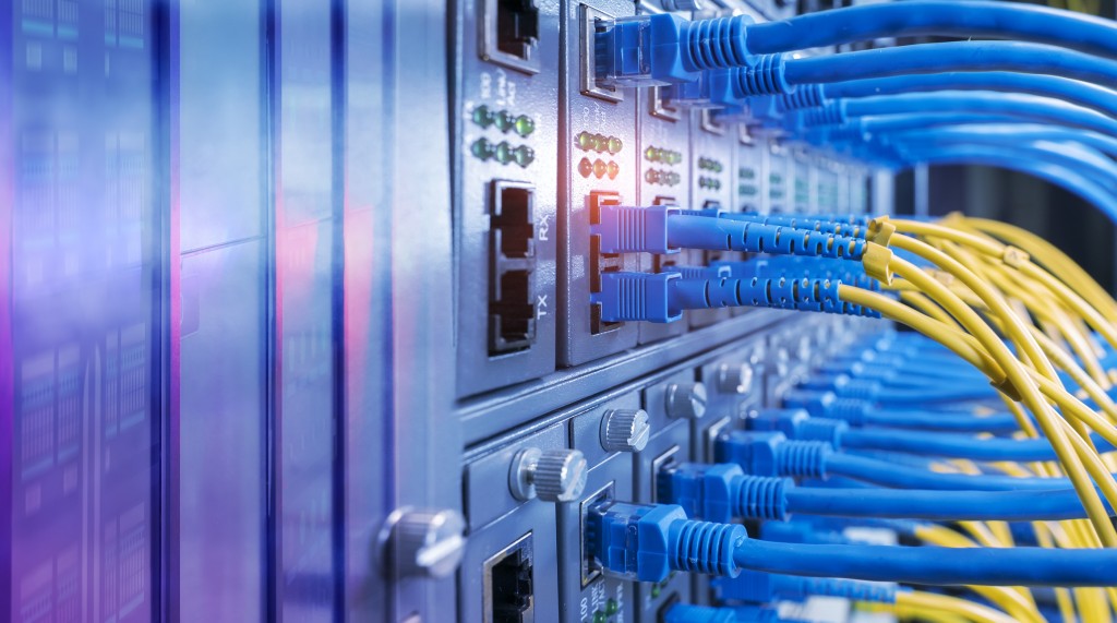 Fiber Optic Cables And Utp Network Cables