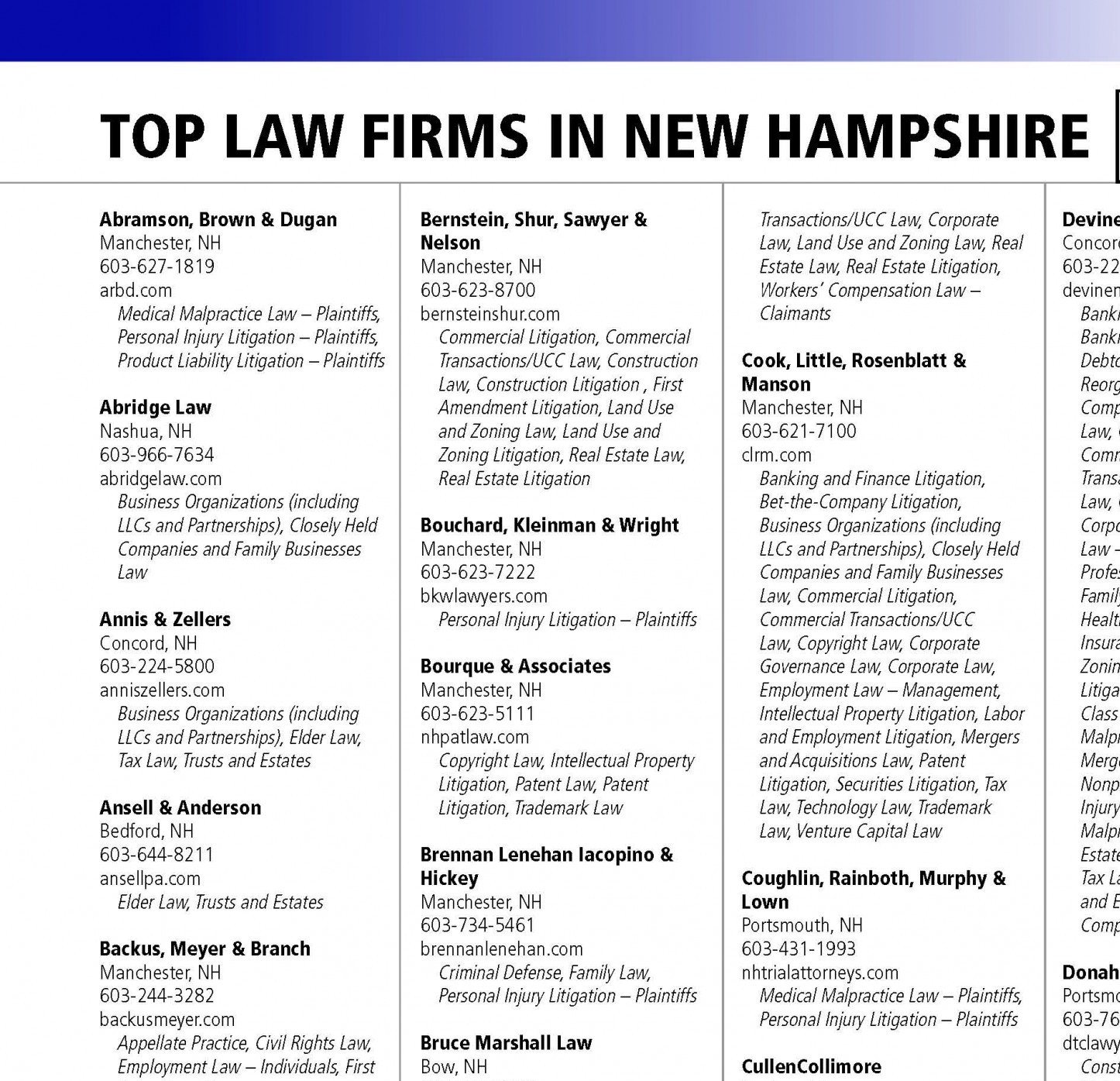 List of Top Law Firms Law For Addicsion