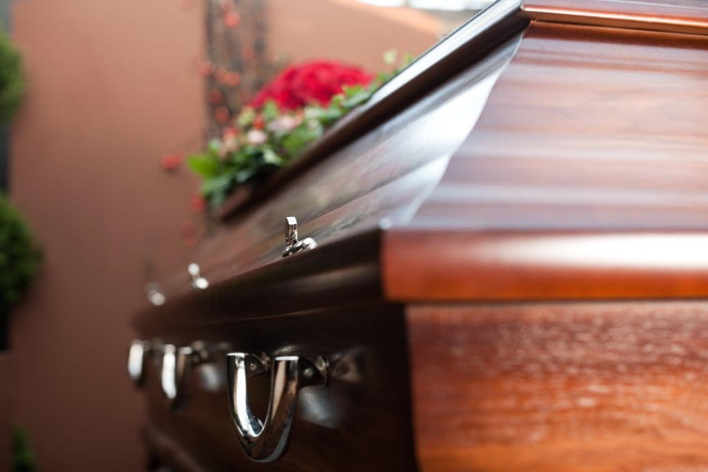Funeral With Coffin