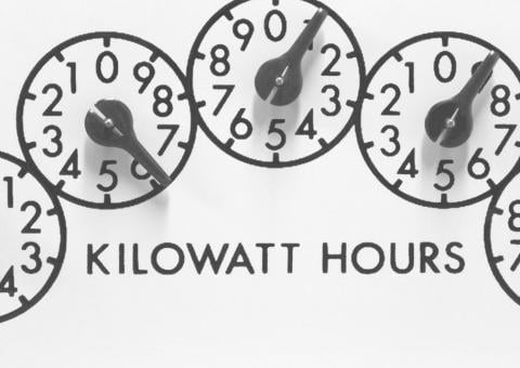 Kilowatt Hours Gauge