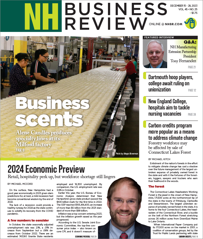 New Hampshire Business Review Dec. 15, 2023 - NH Business Review