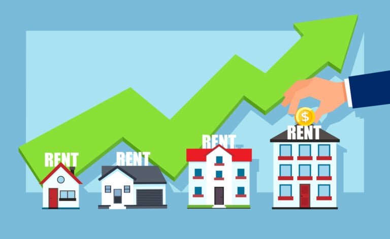 Vector Of Successful Growing Business Property Rental