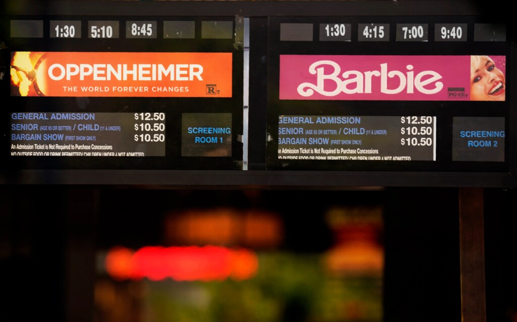 Barbie Oppenheimer Sign