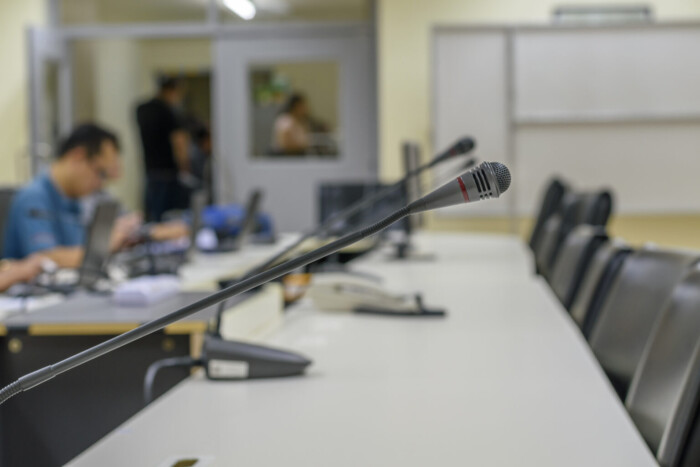 Microphone On Meeting Room