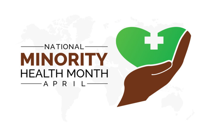 National Minority Health Month Observed Every Year Of April, Vector Banner, Flyer, Poster And Social Medial Template Design.