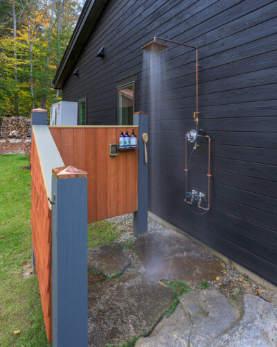 Passive House Outside Shower