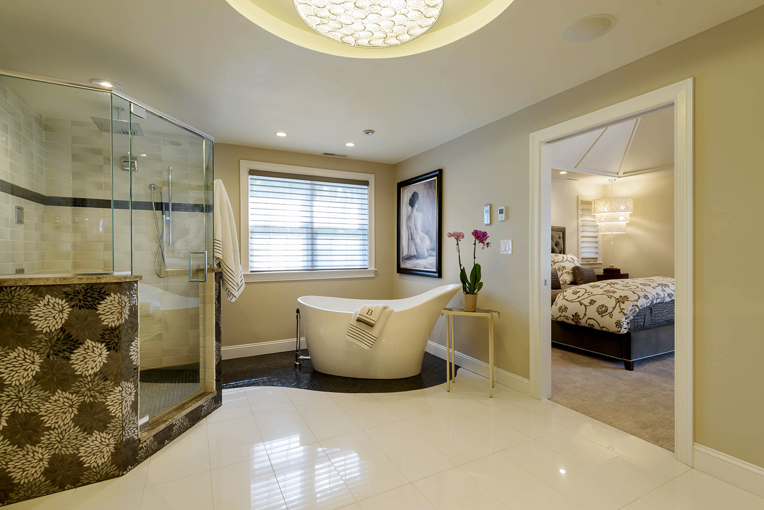 A glamorous bathroom with timeless style New Hampshire Home Magazine