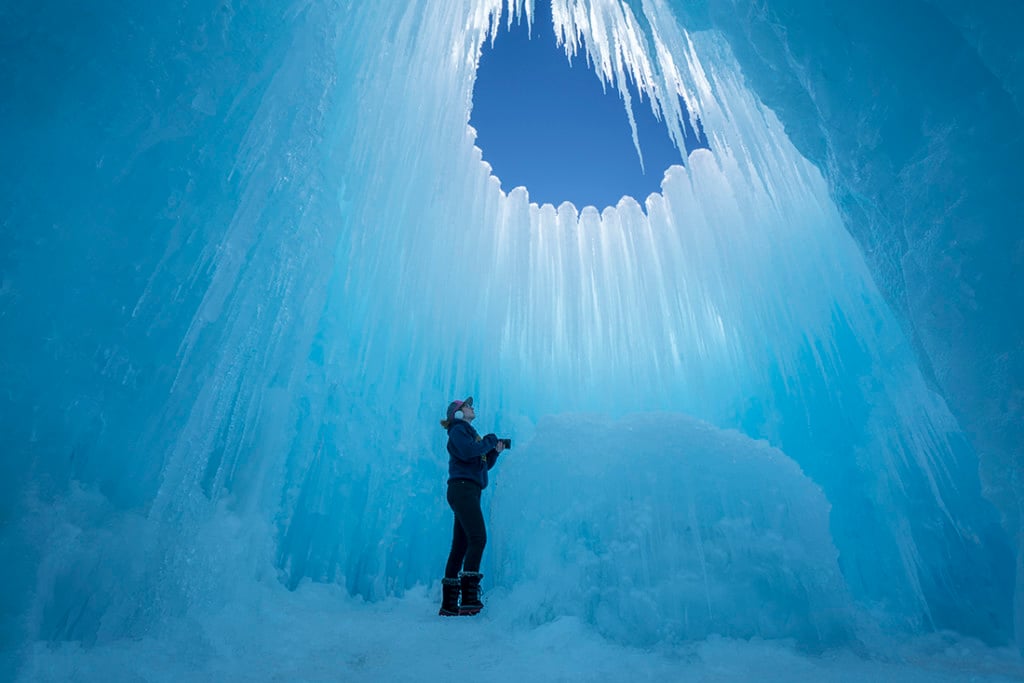 The Ice Castle in Woodstock New Hampshire