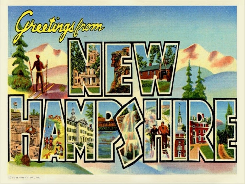 Greetings From Nh Postcard