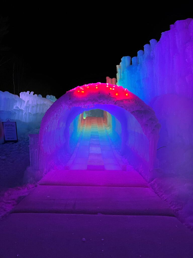 North Woodstock S Ice Castles Set For Upcoming Season New Hampshire   Ice Slide 768x1024 