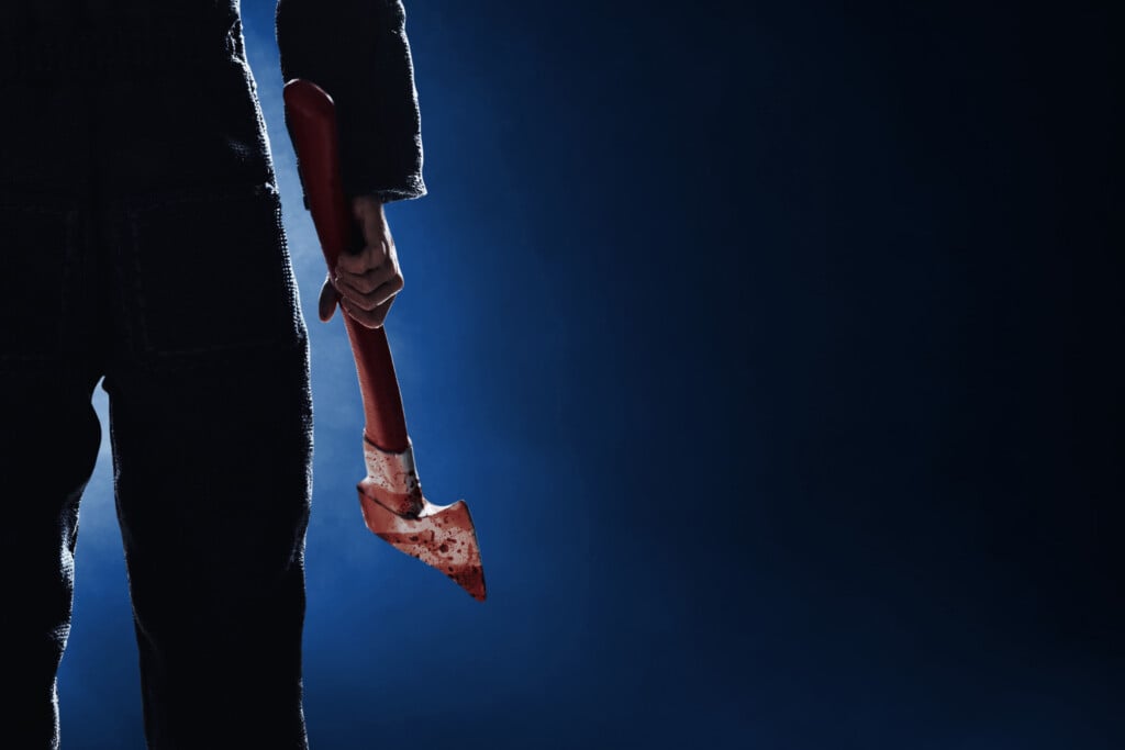 Serial Killer With Bloody Axe