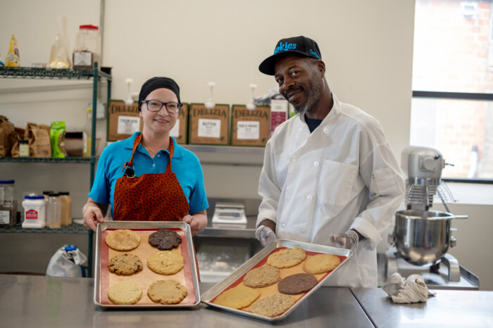 Sarah and Ben Brinson of BenjeeS Cookies.