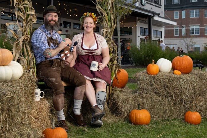 Doug and Theresa Pominville at the 603 Brewery Fall Fest Block Party in Londonderry