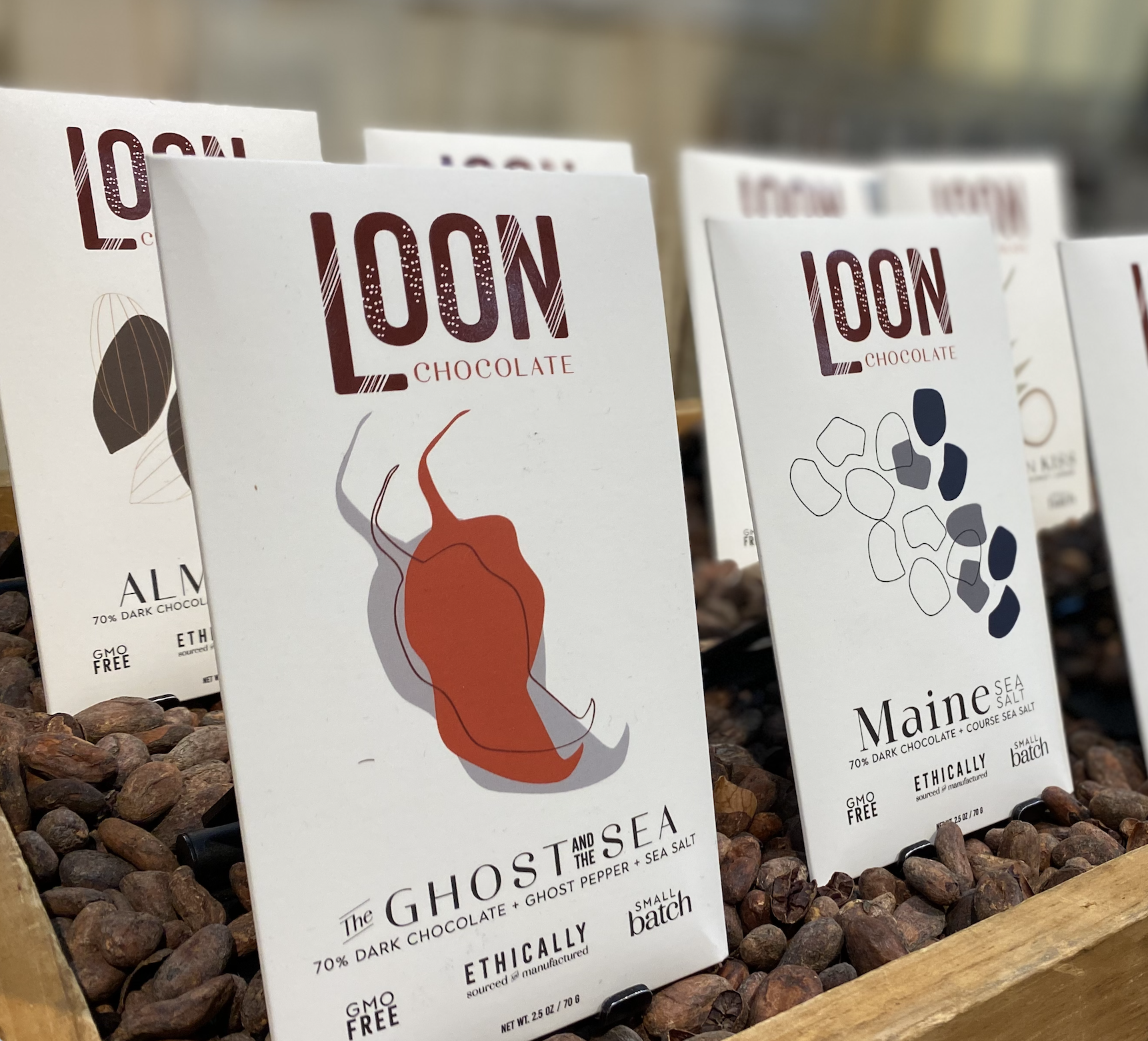 Maine Sea Salt and Ghost & The Sea Chocolate Bars