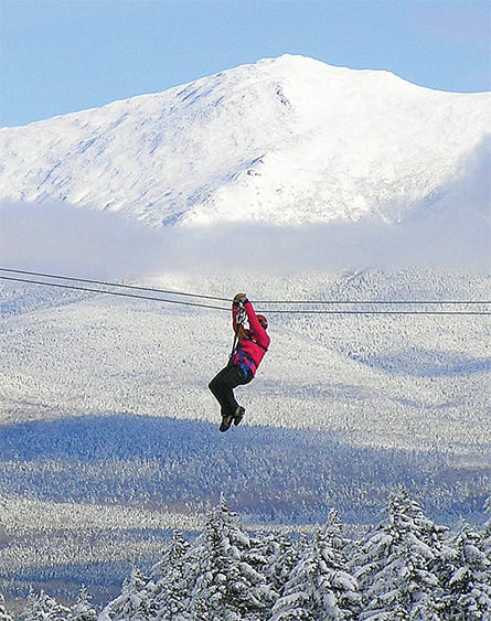 TimberTop Zip Tours: Zipline Across Snow Laden New Brunswick Forest This  Winter