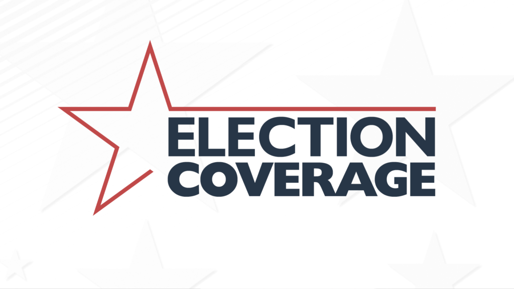 Election coverage graphic