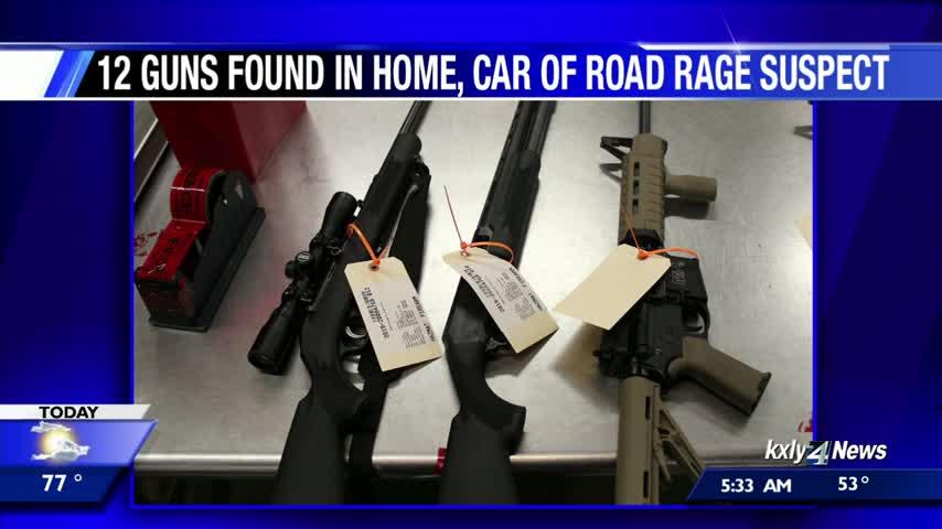 12 guns found in home of Spokane road rage suspect