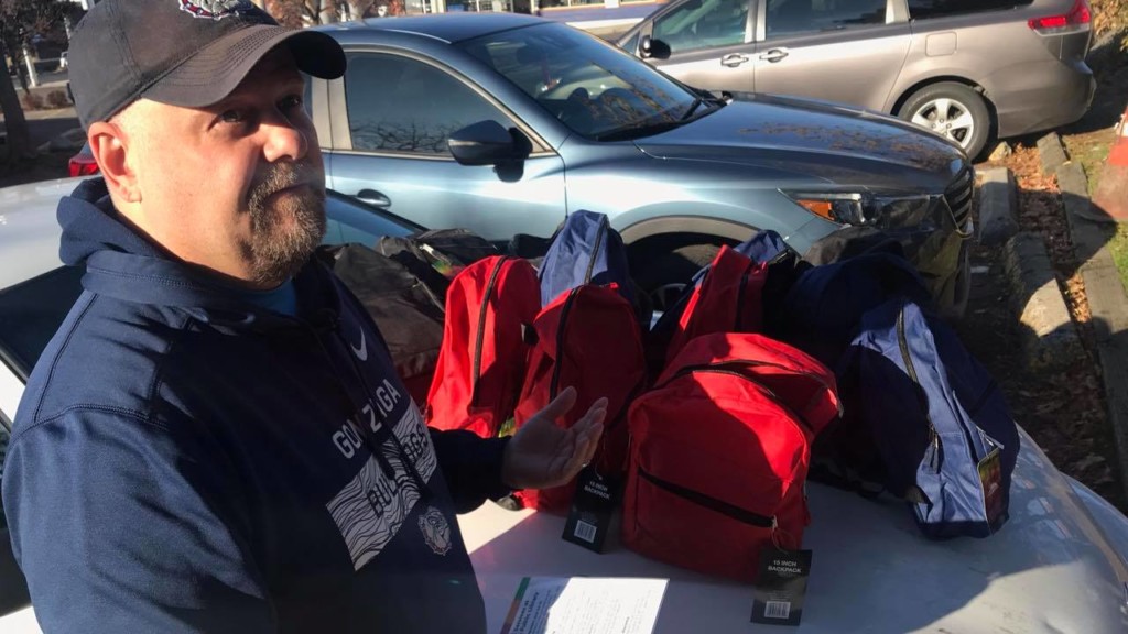 Man makes Spokane a better place one backpack at a time