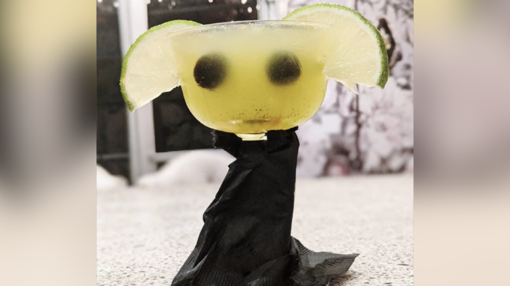 Baby Yoda cocktail made by Bijou