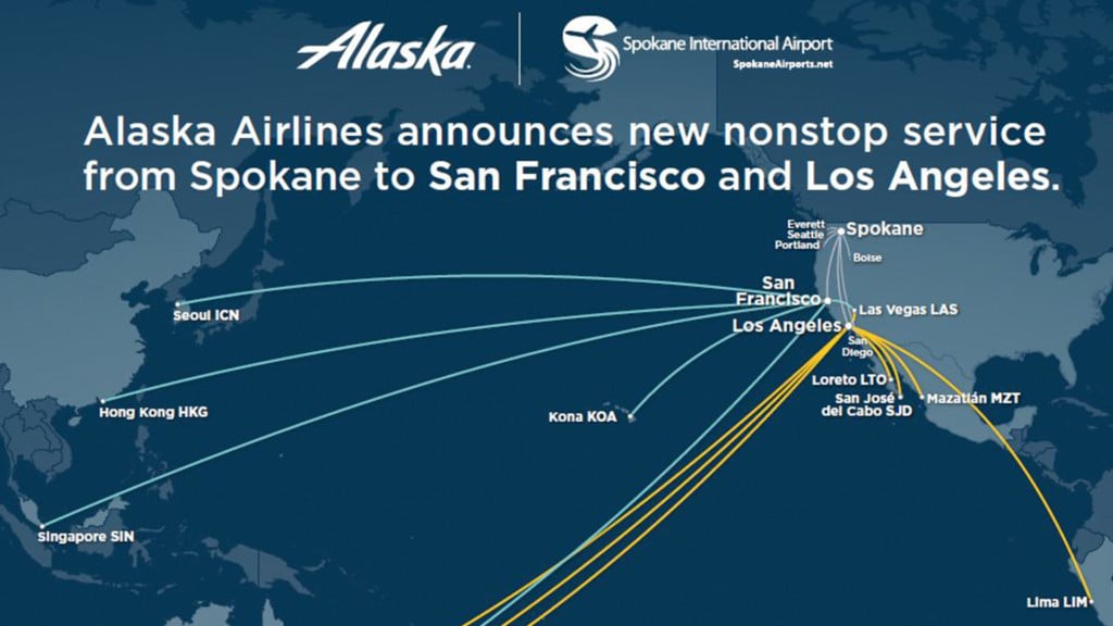 You’ll soon be able to fly directly from Spokane to these California cities