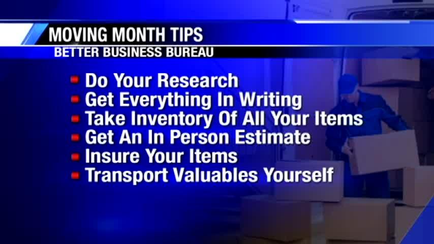 Better Business Bureau tips to avoid getting scammed when moving