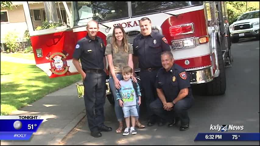 Saving Nolan: Boy gets first day of school surprise from Spokane Fire Department