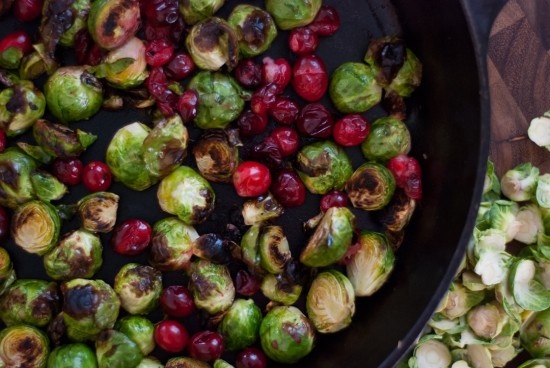 Brussels Sprouts and Cranberries