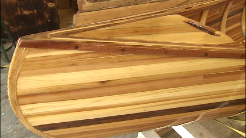 Selkirk High student builds canoe from wood loosed in landslide