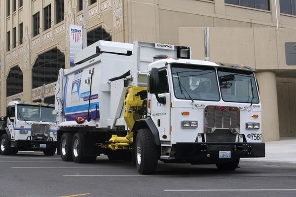 Spokane rolls out new compressed natural gas garbage trucks
