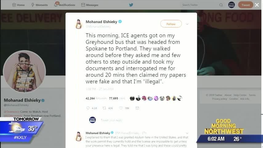 Tweet about Border Patrol encounter on Spokane Greyhound bus goes viral