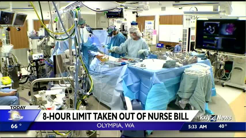 Bill to guarantee breaks for nurses passes without 8-hour shift limit