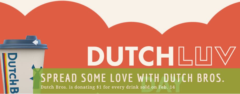 Dutch Bros donating a dollar from every drink today to Second Harvest